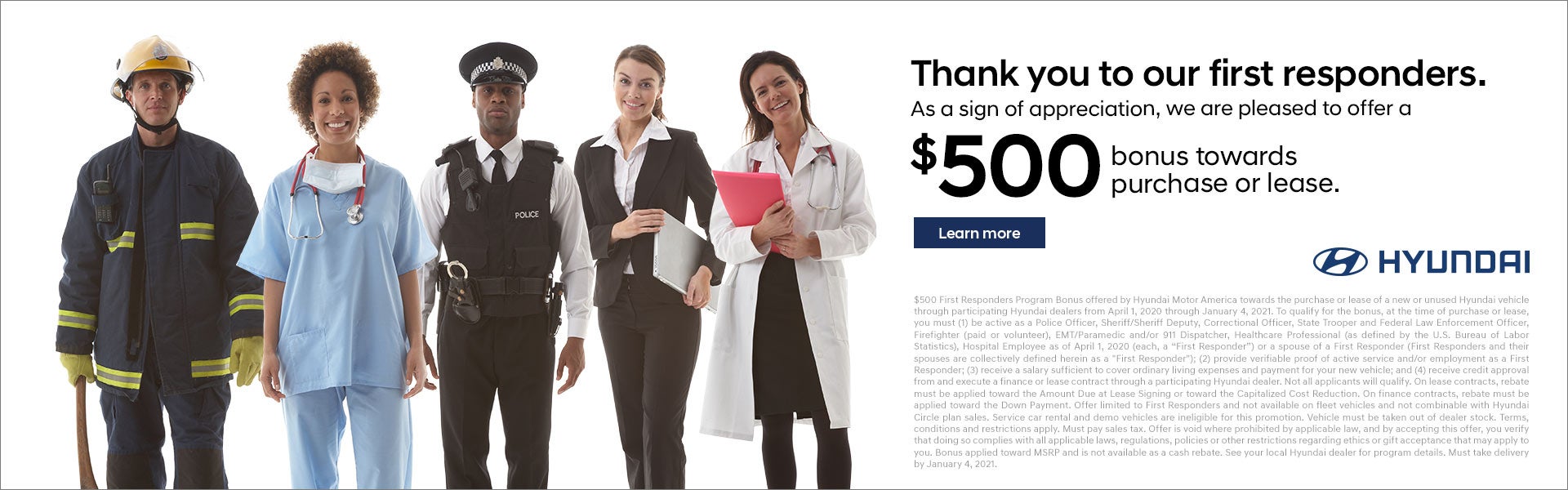 First Responders $500 Bonus