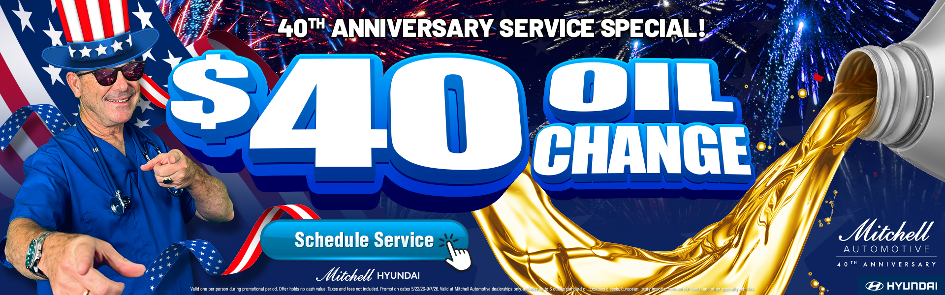 $40 oil change